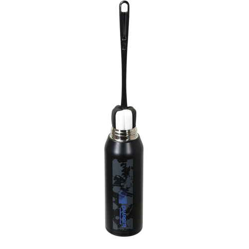 水筒　ファストチャージャー　ダイレクトボトル　800ml　ポーチ付 全体がカメラに向かって傾いた状態で、ポーチに収まったデザインが見える。