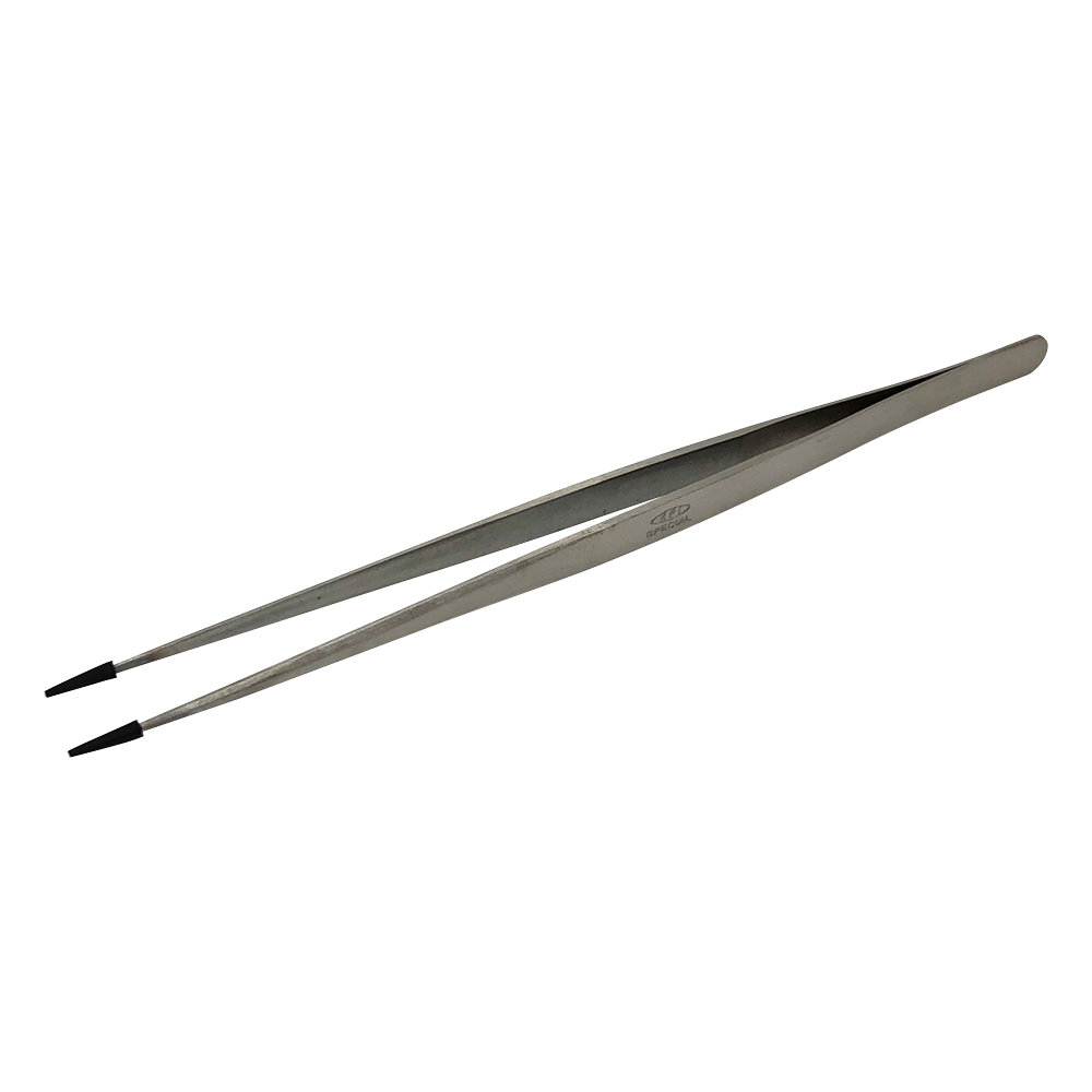 先端ゴムキャップ付ピンセット　Feather　Pick　140×6.5mm　ストレート画像