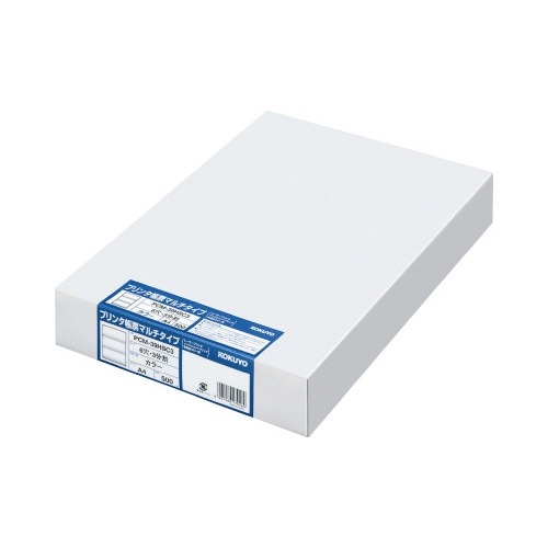 マルチプリンタ用紙Ａ４カラー３面６穴　５００枚入画像