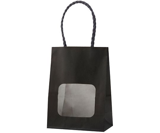 ウィンドウミニバッグ ブラック 110×60×150mm 1箱（25枚×4包入）画像