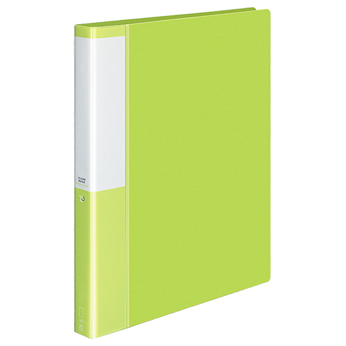 ｸﾘﾔｰﾌﾞｯｸ(POSITY) 替紙式 A4ﾀﾃ 30穴 25ﾎﾟｹｯﾄ付属 背幅33mm ﾗｲﾄｸﾞﾘｰﾝ 1冊画像