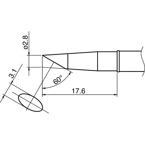 こて先/2.8BC型 1本