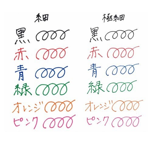 マッキーケア極細　つめ替えタイプ　赤　5本 清潔感が漂う赤色のキャップが目立つ5本のパッケージ