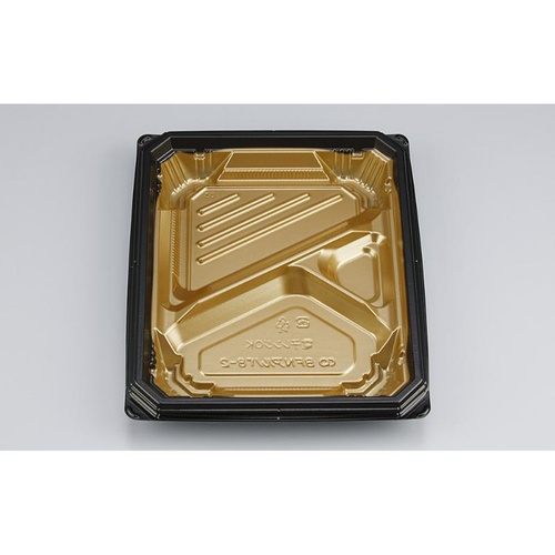 シーピー化成 弁当容器 BFNアルバ8-2 本漆GB 本体画像