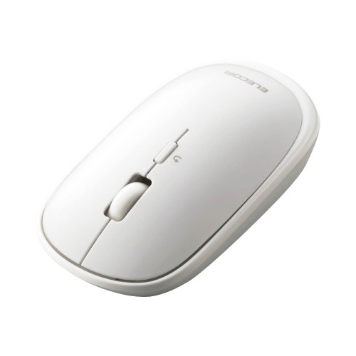 ＢｌｕｅＬＥＤマウス／薄型／４ボタン／ホワイト画像