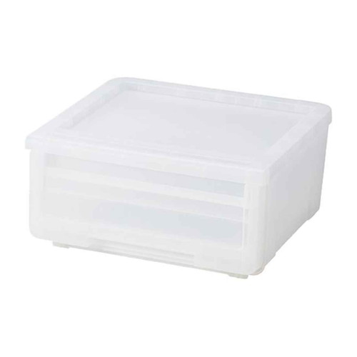 収納ケース カバゾコ 幅45×奥行40×高さ22cm プラスチック 引き出し クリア画像