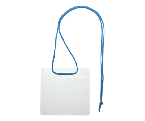 吊り下げ名札 イベント用 紐:青　50枚入画像