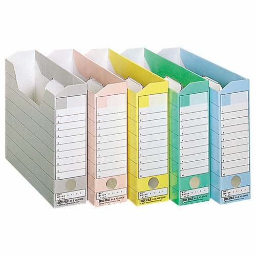 ﾎﾞｯｸｽﾌｧｲﾙ ﾀﾞﾝﾎﾞｰﾙ製 A4ﾖｺ 背幅78mm 緑 1冊画像