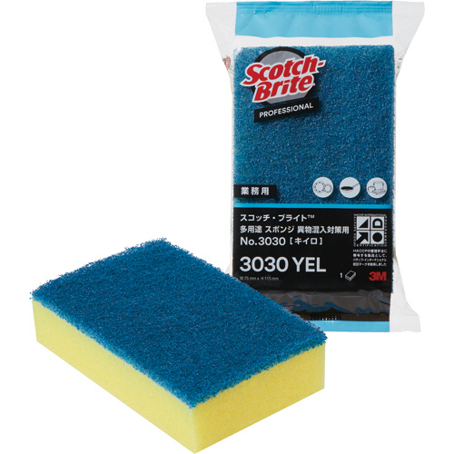 ｽｺｯﾁ･ﾌﾞﾗｲﾄ 多用途ｽﾎﾟﾝｼﾞ 異物混入対策用 No.3030 ｷｲﾛ 1ｾｯﾄ(10個)画像