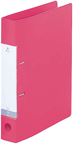 Ｄリング２穴ファイル　赤Ａ４縦背幅４６ｍｍ