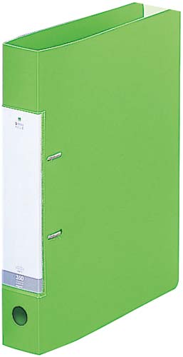 Ｄリング２穴ファイル　黄緑Ａ４縦背幅４６ｍｍ１０冊画像