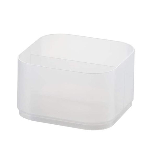 小物入れ 約 幅13×奥行13×高さ7cm ナチュラ インボックス ナノ S 浅型 クリア画像