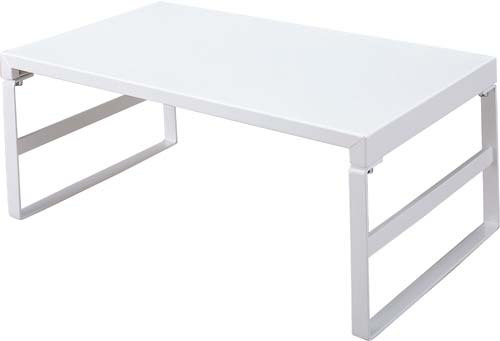 机上台　ハイタイプ　幅３９０ｍｍ　白