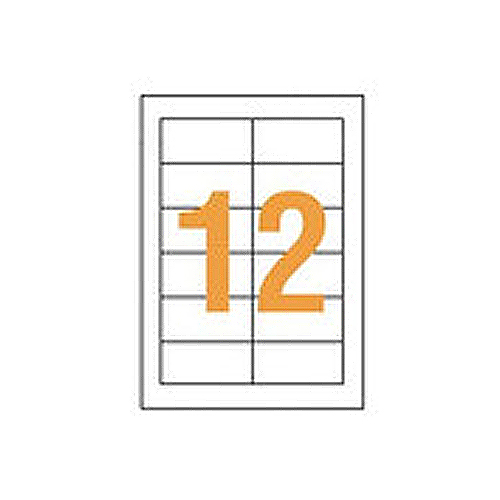 LPﾀｯｸﾗﾍﾞﾙ A4判 42×86mm 1ﾊﾟｯｸ(1200片:12片×100ｼｰﾄ)画像