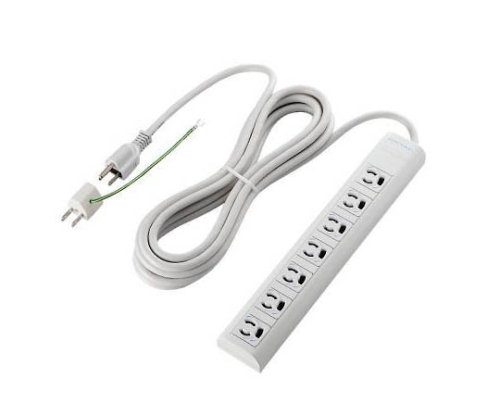 RoHS対応タップ　3P　抜け止め　マグネット　7個口　5.0m画像