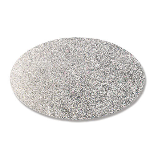 ギフトシール オーバル 無地 銀 ４８片画像