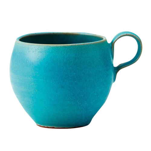 マグカップ 470ml Blueシリーズ 陶器 食器 笠間焼 ターコイズ画像