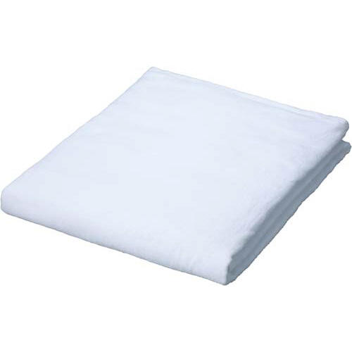 業務用スレン染めベッドサイズタオル　ホワイト　１枚画像