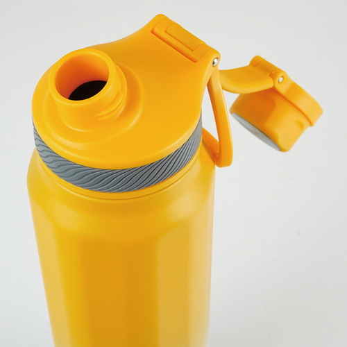 水筒　フォルテック　キャリングボトル710ml　オレンジホワイト オレンジとホワイトの二色が際立つ正面のデザイン