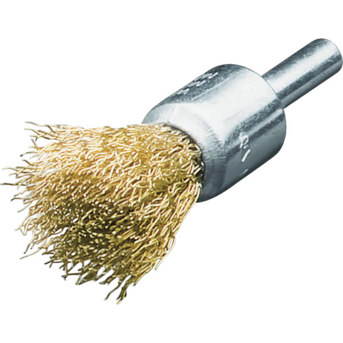 軸付ｴﾝﾄﾞ型ﾌﾞﾗｼ 真鍮波線0.2 Φ23 1個画像