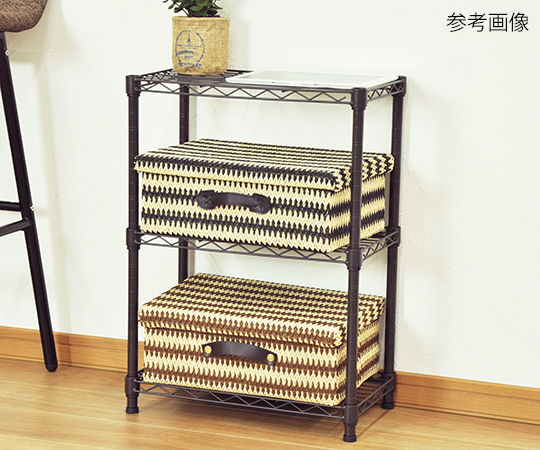 スチールラック　ブラウン