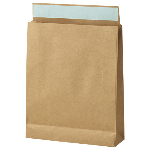 宅配袋 撥水ﾆｽ加工 小 茶 ﾃｰﾌﾟ付 1ｾｯﾄ(1200枚:100枚×12ﾊﾟｯｸ)画像