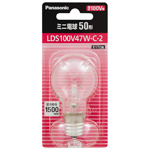ﾐﾆ電球 50形 E17 ｸﾘｱ 1個画像