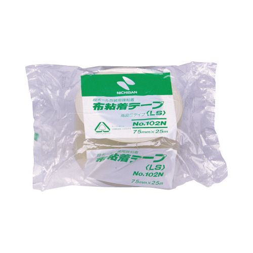 布テープ　Ｎｏ．１０２Ｎ　黄土　幅７５ｍｍ　１巻画像