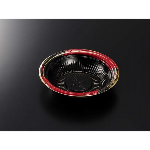 中央化学 どんぶり容器 CT いぶき丼 M17 めぐりR-BK 本体画像