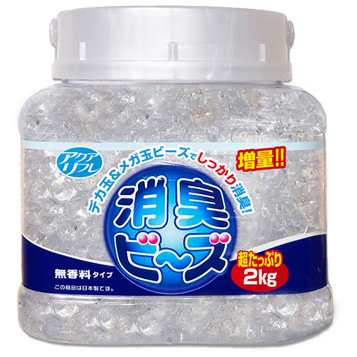 ｱｸｱﾘﾌﾚ 消臭ﾋﾞｰｽﾞ 無香料 本体 超大容量 2000g 1個画像