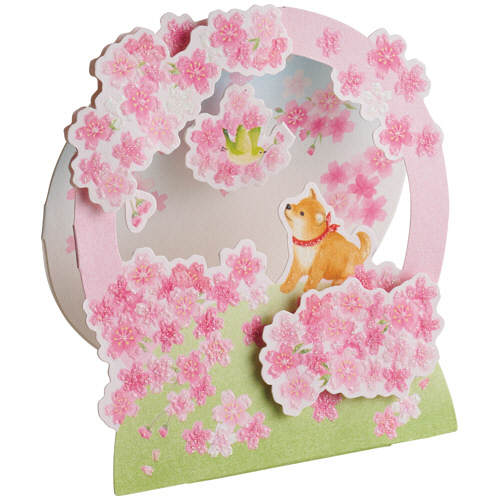 春柄ｸﾞﾘｰﾃｨﾝｸﾞｶｰﾄﾞ 桜ﾘｰｽ 1枚