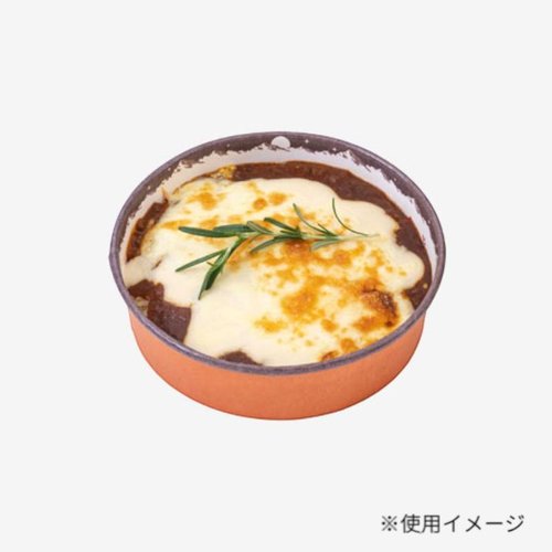 テイクアウト容器 紙コップ150φ山 BR/OR 東洋アルミエコープロダクツ 円形の紙コップが複数重ねられている様子