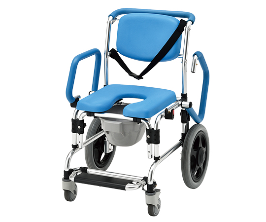 コンフォートシャワーキャリアー　可動式ひじ掛付き（ブルー）