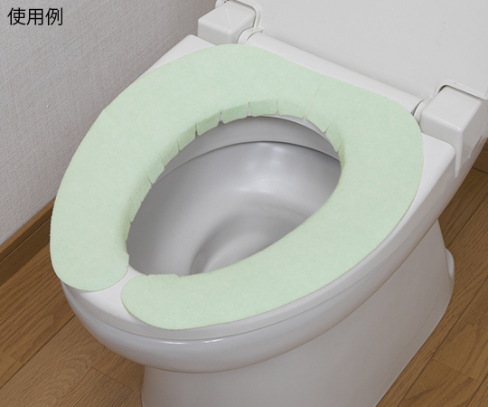 ズレな～いベンザシート無地 2組入 グリーン パッケージが斜めから撮影され、無地のグリーンシートが数枚見える状態