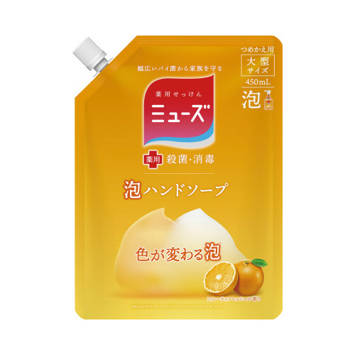 ミューズ泡ハンドフルーティＦ大型詰替４５０ｍｌ×４画像