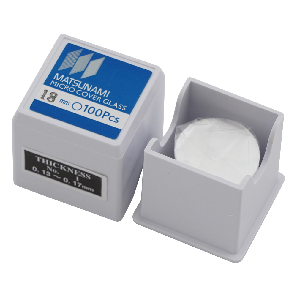 マツナミカバーグラス(No.1) 丸型 φ18mm 1000枚入画像