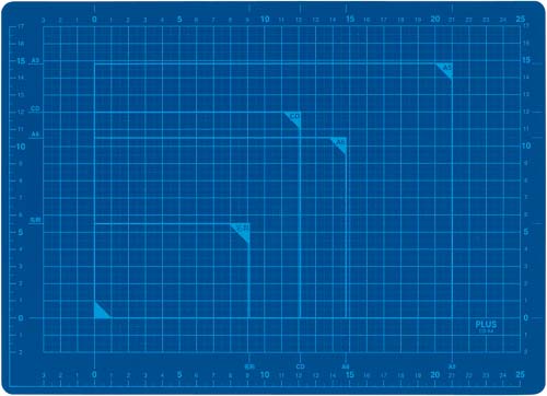 カッティングマットＡ４　ブルー画像