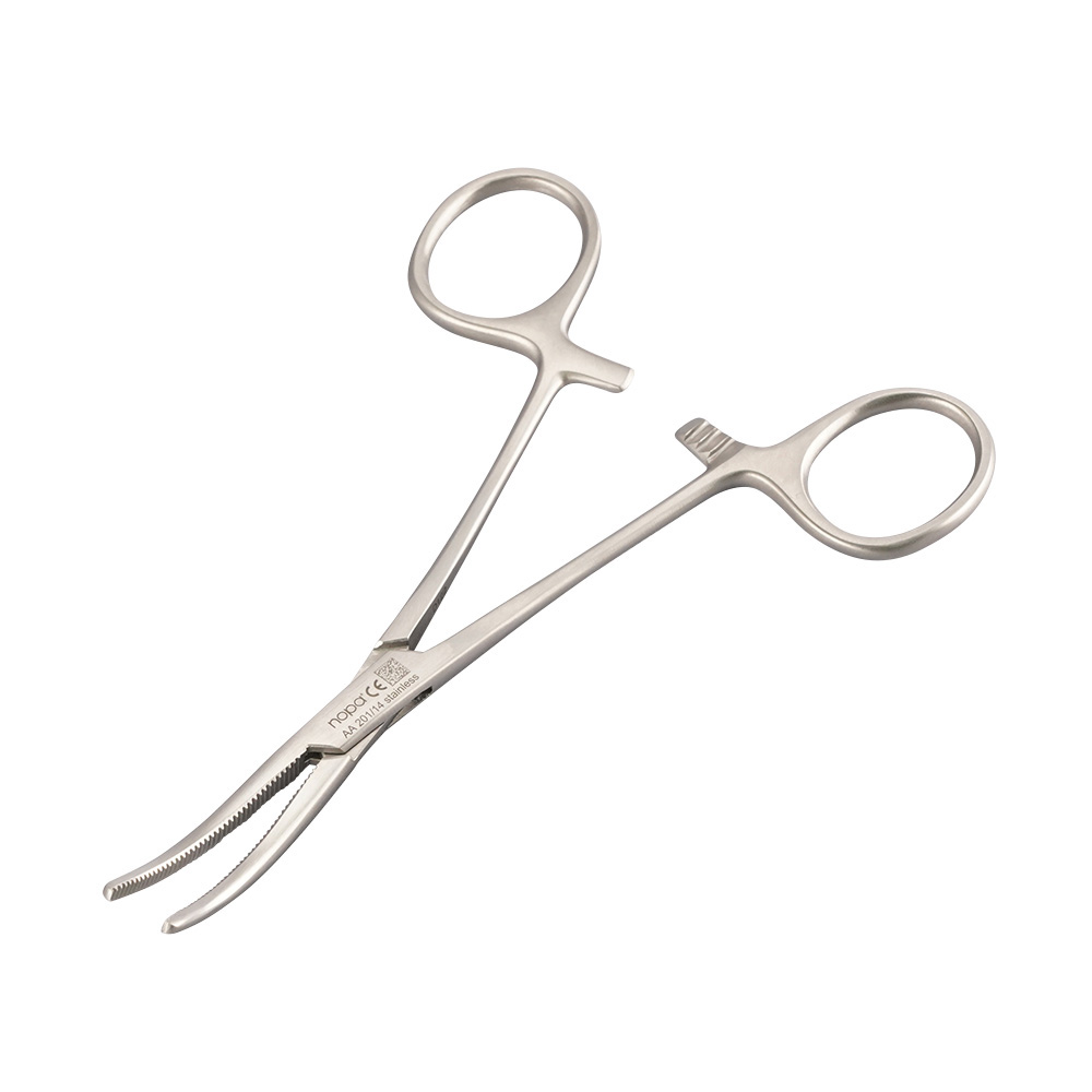 ローチェスター・ペアン鉗子　無鉤　曲　140mm