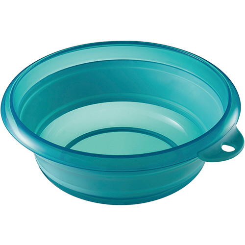 折りたためる ｿﾌﾄ湯おけ 2.5L ﾌﾞﾙｰ 1個画像