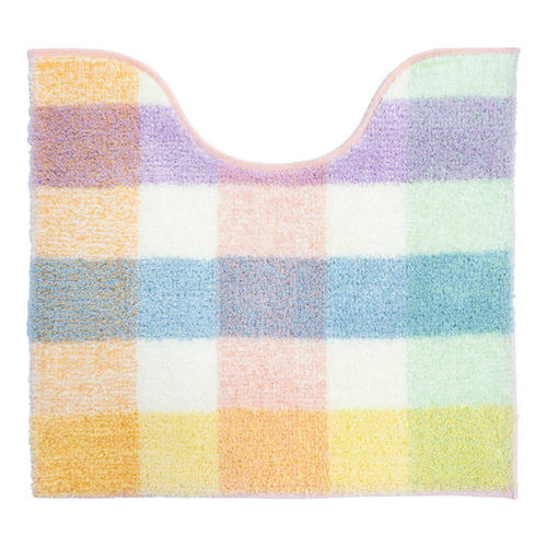 トイレマット パレット 約55×60cm ミドルトイレマット ピンク画像
