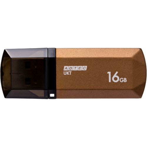 USB2.0　キャップ式フラッシュメモリ　16GB　シャンパンゴールド　1個画像