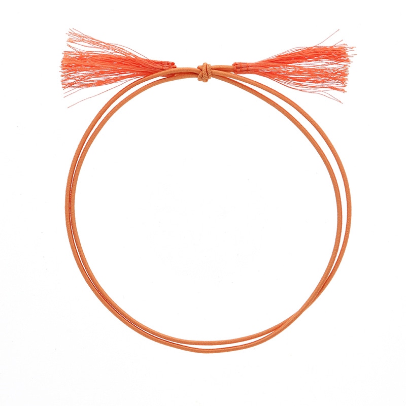 彩ゴム二重ゴム房　３８ｃｍ　折径１６ｃｍ　オレンジ画像