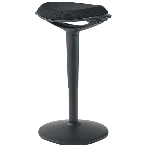 ﾎﾟｰﾙｽﾀｲﾙ昇降ﾁｪｱ ﾌﾞﾗｯｸ/ﾌﾞﾗｯｸ 1脚画像