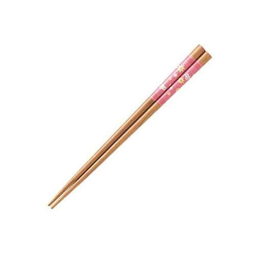 お箸 18cm 子供用 みつばち ピンク画像