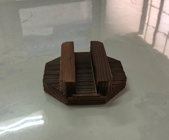 ミニ　釜めしカマドセット用　黒　木蓋だけ画像
