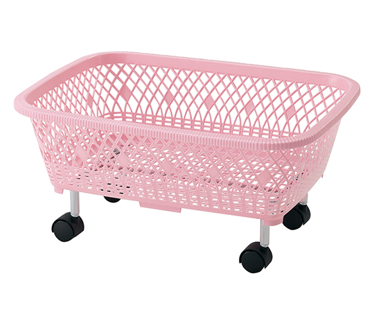 脱衣カゴ ピンク 420×650×265mm画像