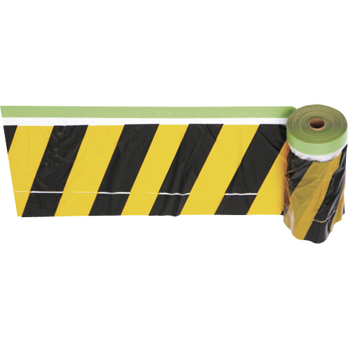 安全標示ﾌｨﾙﾑ付き粘着ﾃｰﾌﾟ 黄/黒 1巻画像