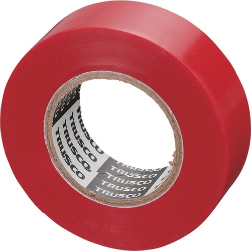 脱鉛タイプビニールテープ１９ｍｍ１０ｍ　１０巻　赤画像