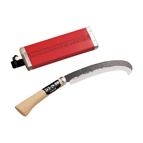 豊稔 光山作 つる切鉈 鞘入 安来鋼付 1個画像