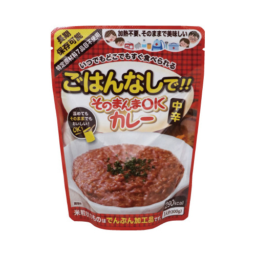 三徳屋そのまんまＯＫカレー中辛３００ｇ３０食画像